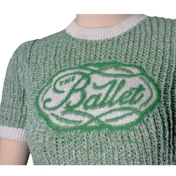 D'zzit Dzzit Green Tone Knit Sweater The Ballet Lolita Kawaii XS - Picture 2 of 8
